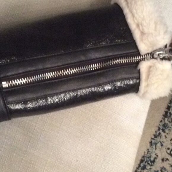 NWOT Urban Outfitters Faux Leather Bomber - Picture 6 of 7